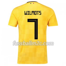 Fußballtrikots Belgien Wilmots 7 Auswärts Trikotsatz WM 2018